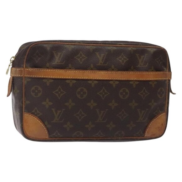 LOUIS VUITTON Monogram Compiegne 28 Clutch Bag M51845 LV Auth 132051 - Picture 1 of 16